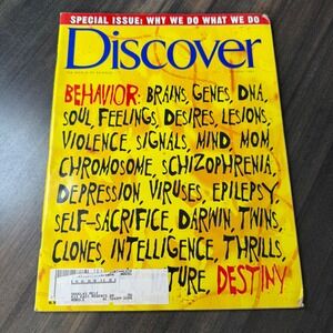 Discover Magazine October 1997 Behavior Brains Genes DNA Soul Feelings Desires‎